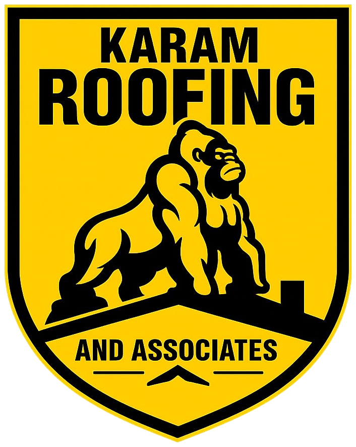 Karam Roofing and Associates shield logo